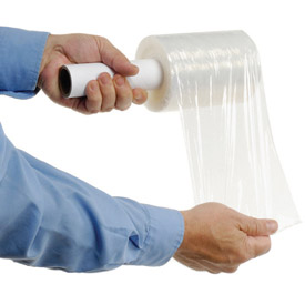PVTX0580GI Stretch Wrap Film with Extended Core Handle 5 in. x 1000 ft. x 80 gauge Clear - Pack of 12