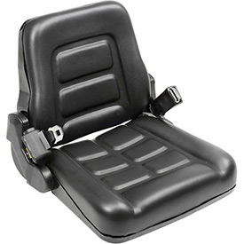 Picture of Global Industrial Z101 Best Value Vinyl Forklift Truck Seat with Seat Belt&#44; Black