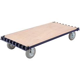 Picture of Global Industrial 585232 60 x 30 in. Adjustable Panel & Sheet Mover Truck&#44; Blue - 1200 lbs