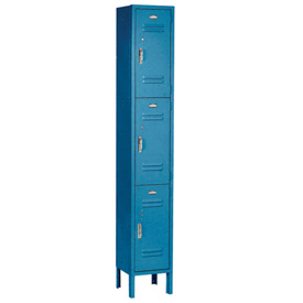 Paramount Locker 3 Tier - 3 Door Assembled - Blue