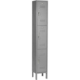Paramount Locker 3 Tier - 3 Door Assembled - Gray