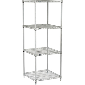 Picture of Nexel 24246EP Nexelate Wire Shelving, Silver - 24 x 24 x 63 in.