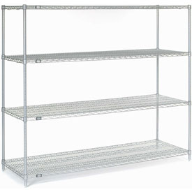 Picture of Nexel 24726EP Nexelate Wire Shelving, Silver - 72 x 24 x 63 in.