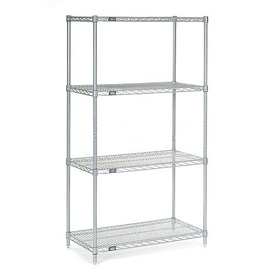 ate Wire Shelving Starter Unit, Silver Epoxy, 48W X 14D X 74H