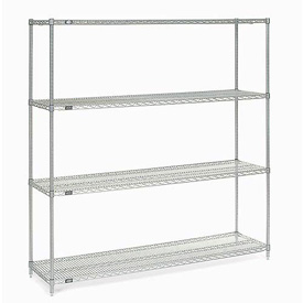 Picture of Nexel 18727EP Nexelate Wire Shelving, Silver - 72 x 18 x 74 in.