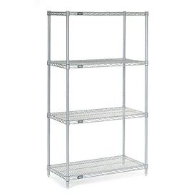 Picture of Nexel 21607EP Nexelate Wire Shelving, Silver - 60 x 21 x 74 in.