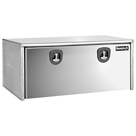 Picture of Buyers Products 1702610 Stainless Steel Underbody Truck Box with Stainless Steel Door&#44; Silver - 18 x 18 x 48 in.