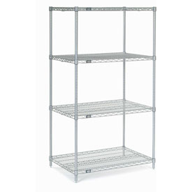 Picture of Nexel 24366SS Stainless Steel Wire Shelving, Gray - 36 x 24 x 63 in.
