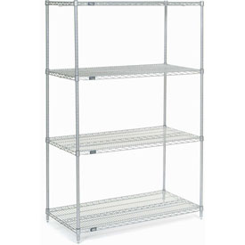 Picture of Nexel 24487SS Stainless Steel Wire Shelving, Gray - 48 x 24 x 74 in.