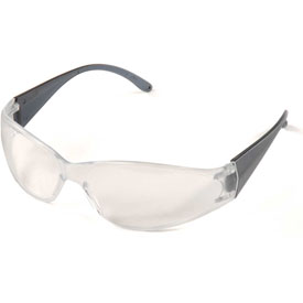 Boas, Safety Glasses, Anti-Scratch, Clear Lens, Gray Frame