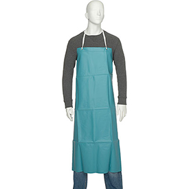 Picture of CrewWare 614DVA20-GN 36 x 45 in. Vinyl Apron-Extra Long Braided Ties&#44; Green - No Pockets