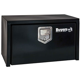 Picture of Buyers Products 1702103 Steel Underbody Truck Box with Stainless Steel Rotary Paddle&#44; Black - 18 x 18 x 30 in.