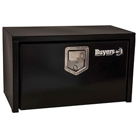 Picture of Buyers Products 1702115 Steel Underbody Truck Box with Stainless Steel Rotary Paddle&#44; Black - 18 x 18 x 60 in.