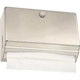 Picture of Bobrick Washroom Equipment B-2621 ClassicSeries Stainless Steel Horizontal Towel Dispenser with Knob Latch