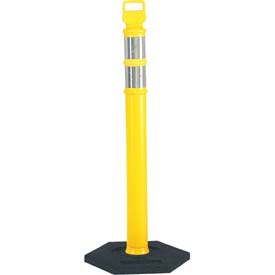 03-747Y 45 in. Yellow EZ Grab Delineator Post with 2ea 3 in. Reflective