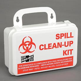 First Aid Only BBP Spill Clean Up Kit 20pc Plastic Case - 6021