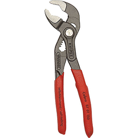 87 01 150 SBA 6 in. V-Jaw Push Button Adjustment Tongue & Groove Plier, Red