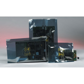 STC102 4 x 2 in. Open End Static Shielding Bags - 3.1 Mil Transparent Metal - Pack of 1000