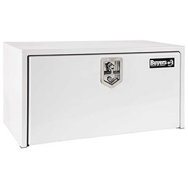 Picture of Buyers Products 1703405 Steel Underbody Truck Box with Stainless Steel T-Handle&#44; White - 14 x 16 x 36 in.