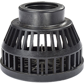 70002760 1.5 in. Polypropylene Hose Strainer, Black