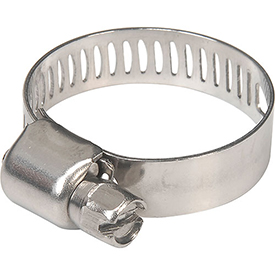 Stainless Steel Micro Worm Gear Clamp - Metal - 0.5 to 1 in. Diameter