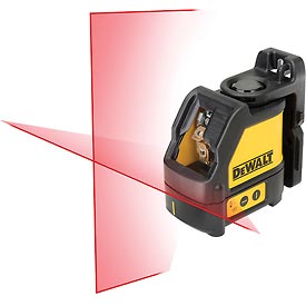 DW088K Self-Leveling Cross Line Laser 100 ft. Range