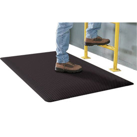 652761BK 24 x 36 in. Supreme Sliptech Mat with 0.68 in. Thickness, Black