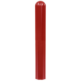 6 in. Eagle Ribbed Bollard Post Sleeve - Red