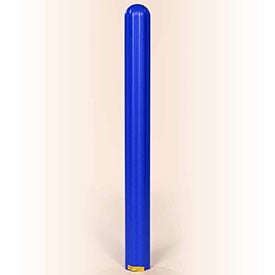 1732BLUE 4 in. Eagle Ribbed Bollard Post Sleeve, Blue