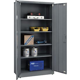 EZ Assemble Steel Storage Cabinet - Gray - 72 x 36 x 18 in.