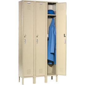 Capital Single Tier Locker - Tan - 12 x 15 x 72 in. - Durable Steel Construction