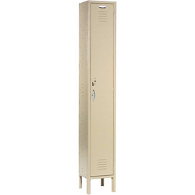 652040TN 12 x 18 x 72 in. Capital Single Tier 1 Door Ready to Assemble Locker, Tan