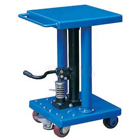 MD0548 500 lbs Work Positioning Post Lift Table with Foot Control, Blue