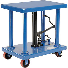 MD6059A 6000 lbs Work Positioning Post Lift Table with Foot Control, Blue