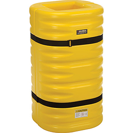 708165YL 12 in. Column Opening Column Protectors, Yellow