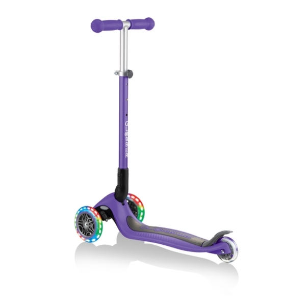 Picture of Globber 432-103 Primo Foldable Scooter with Lights&#44; Violette