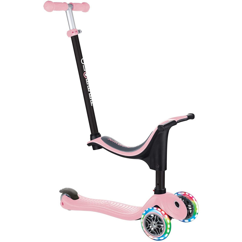Picture of Globber 452-210 Go Up 4-in-1 Scooter with Lights&#44; Pastel Pink