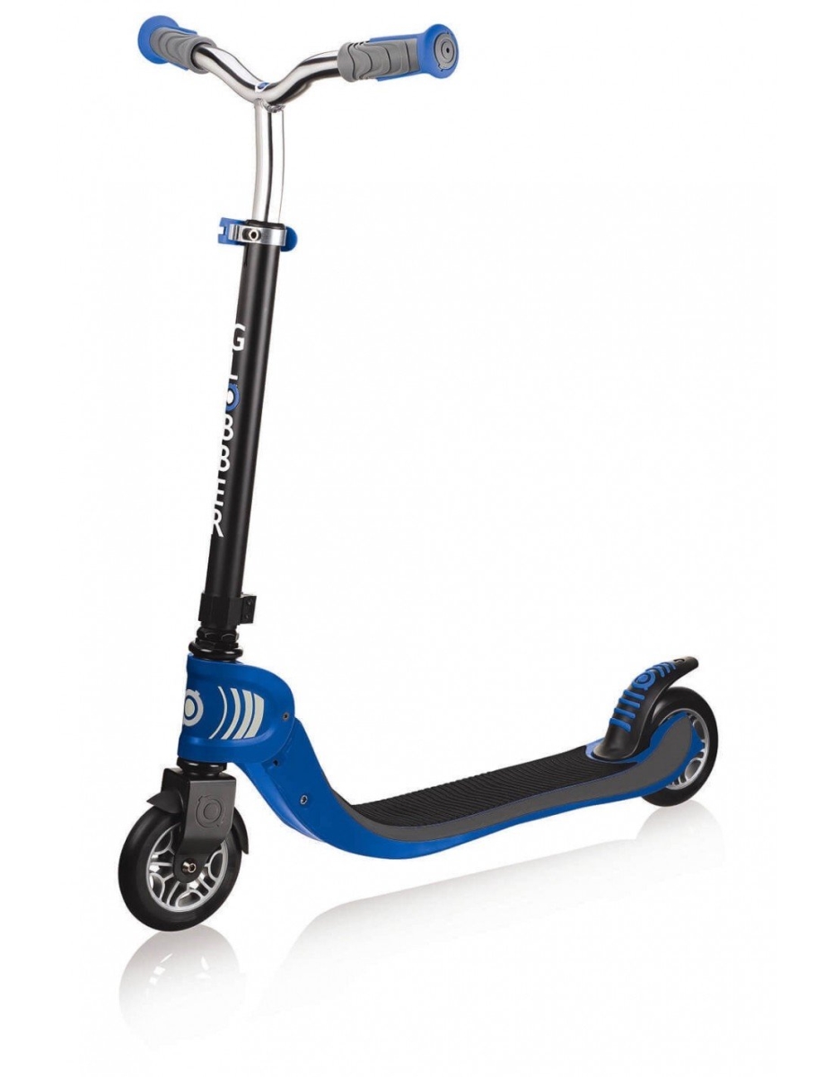 Picture of Globber 473-100 125 Flow Foldable Scooter&#44; Black & Navy Blue