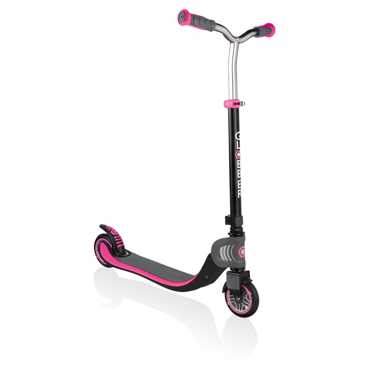 Picture of Globber 473-114 128 Flow Foldable Scooter&#44; Black & Pink
