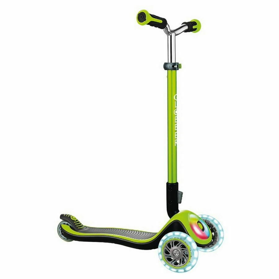 Picture of Globber 444-806 Elite Prime Flashing Head Deck & Light Up Wheel Scooter with Anodized Tbar&#44; Lime Green