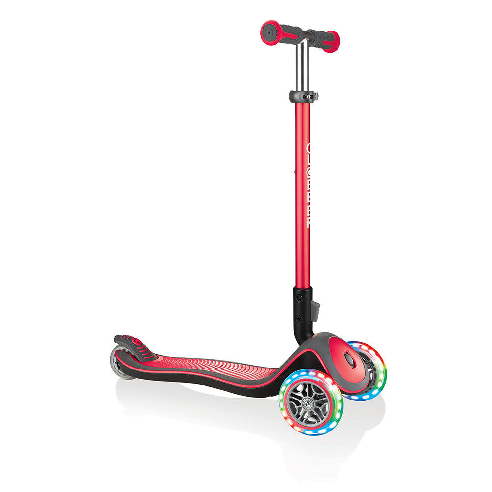 Picture of Globber 444-402 Elite Deluxe Scooter with Lights&#44; Red