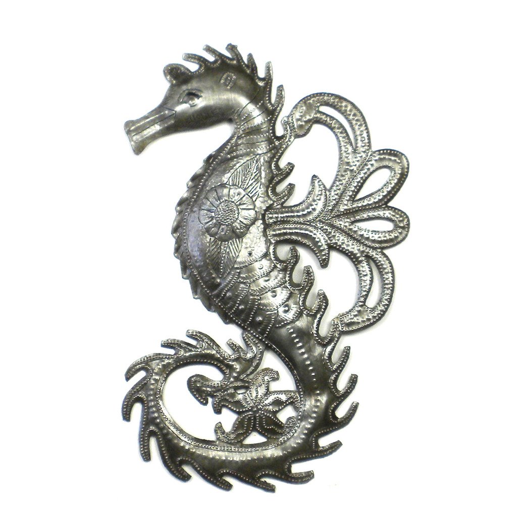 Handmade Seahorse Metal Wall Art