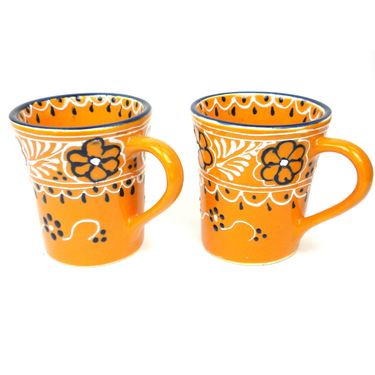 Picture of Encantada MC299MA-pair Handmade Flared Cup&#44; Mango - Pack of 2