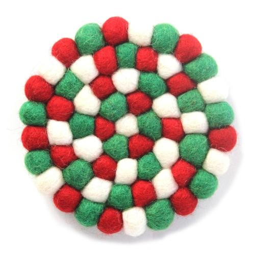 Picture of Global Groove GLG50058-10L Multicolor Trivet - White Christmas