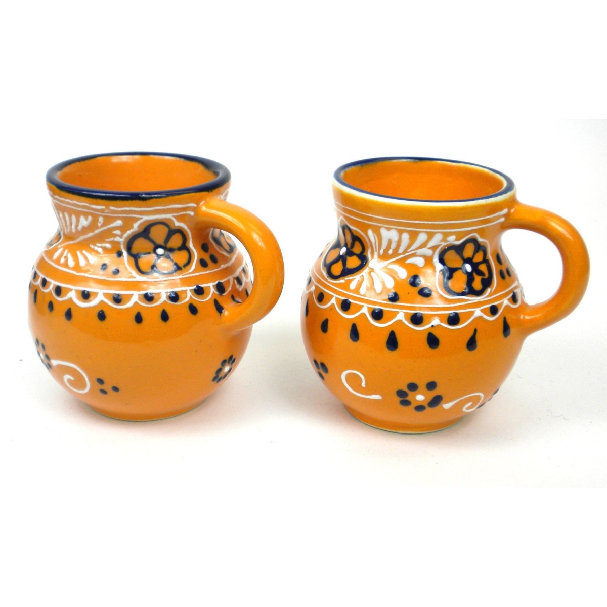 MC280MA-pair Handmade & Fair Trade Pair of Beaker Cups - Mango