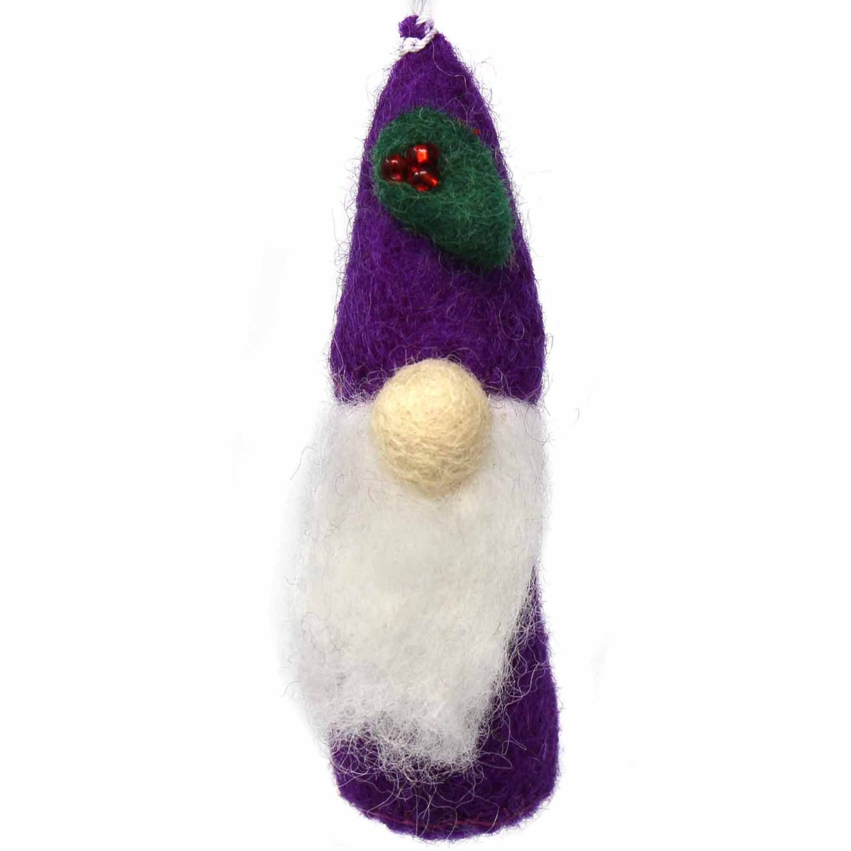 GLG60029-04 Christmas Ornament Gnome, Purple