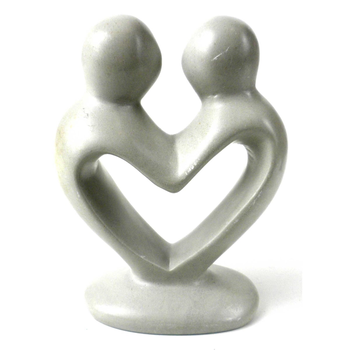 KSALOV4-N-DS 4 in. Soapstone Lovers Heart Natural