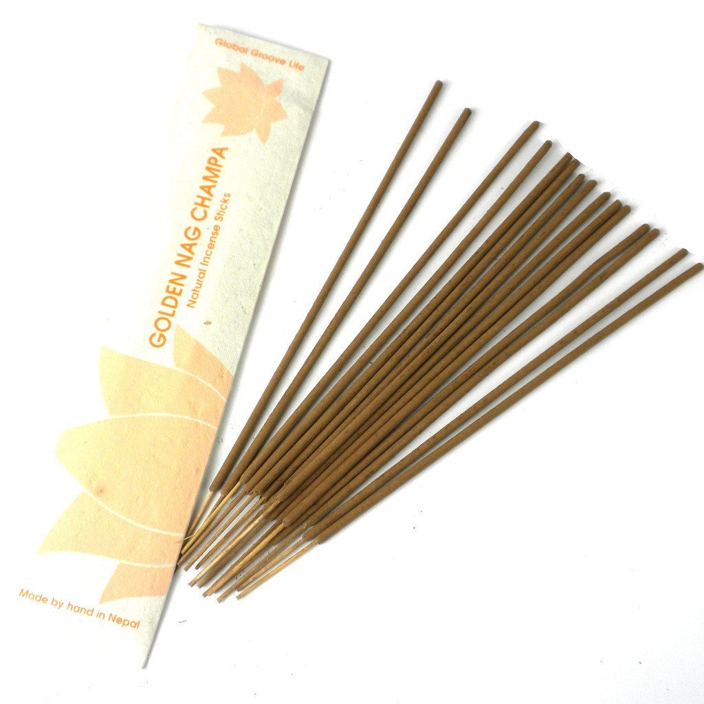 GLG21211-05-564030 Handmade & Fair Trade Stick Incense, Golden Nag Champa -  Global Crafts, GLG21211-05-S2