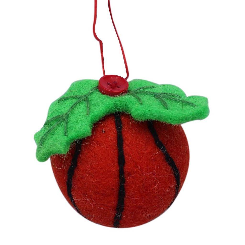 Handmade & Fair Trade Basketball Felt Ornament