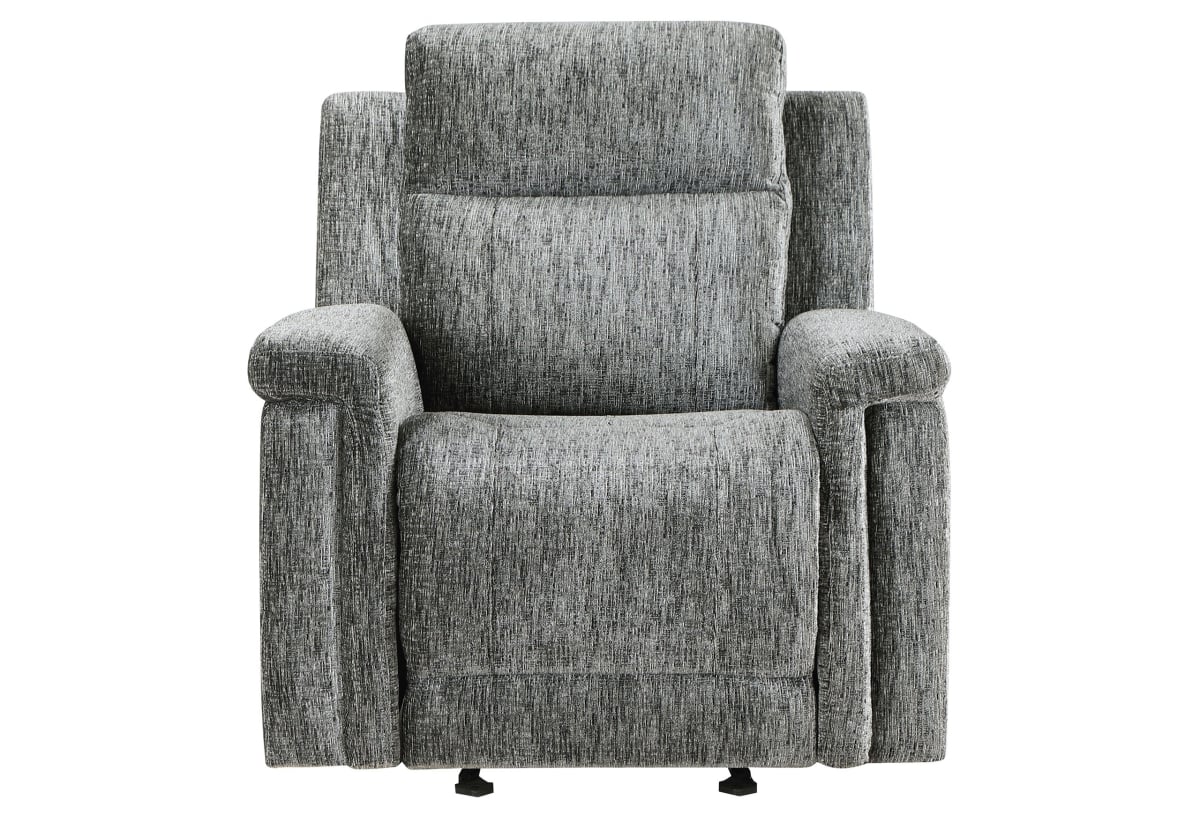 U1797-DARK GREY-PRS-PCRLS-PR Dark Gray Power Reclining Sofa & Power Console Reclining Loveseat Power Recliner -  Global Furniture USA, U1797-DARK GREY-PRS/PCRLS/PR